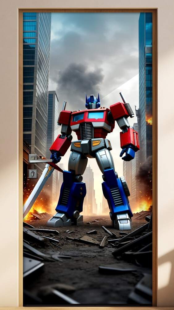 Adesivo de Porta Tranformers