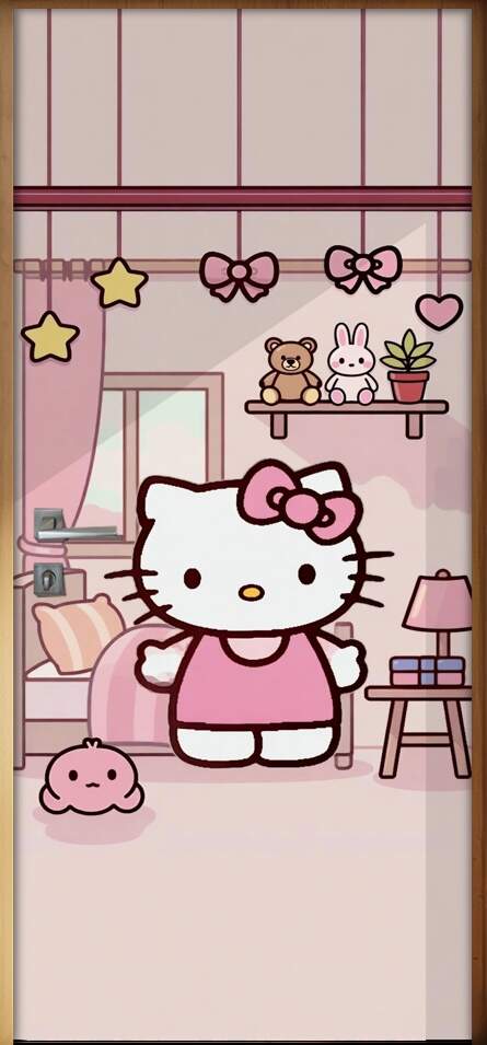 Adesivo de Porta Hello kitt