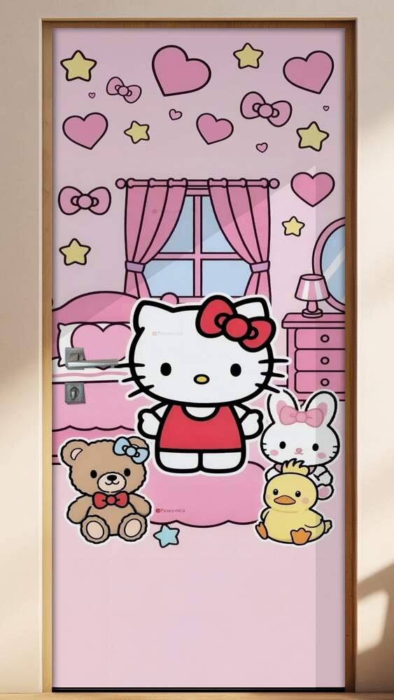 Adesivo de Porta Hello kitt