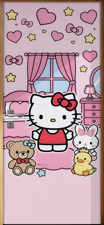 Adesivo de Porta Hello kitt