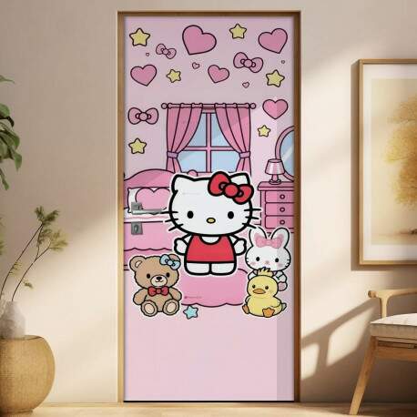 Adesivo de Porta Hello kitt