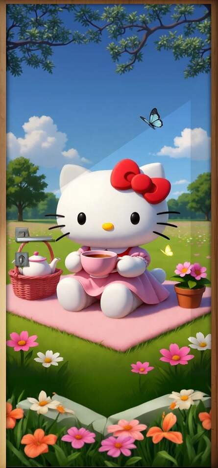 Adesivo de Porta Hello kitt