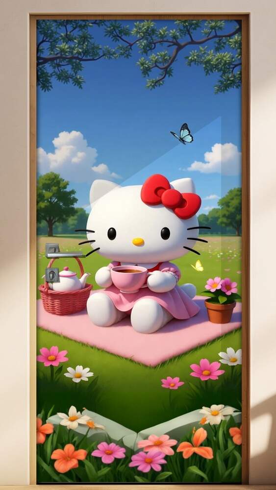 Adesivo de Porta Hello kitt