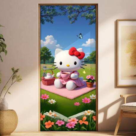 Adesivo de Porta Hello kitt