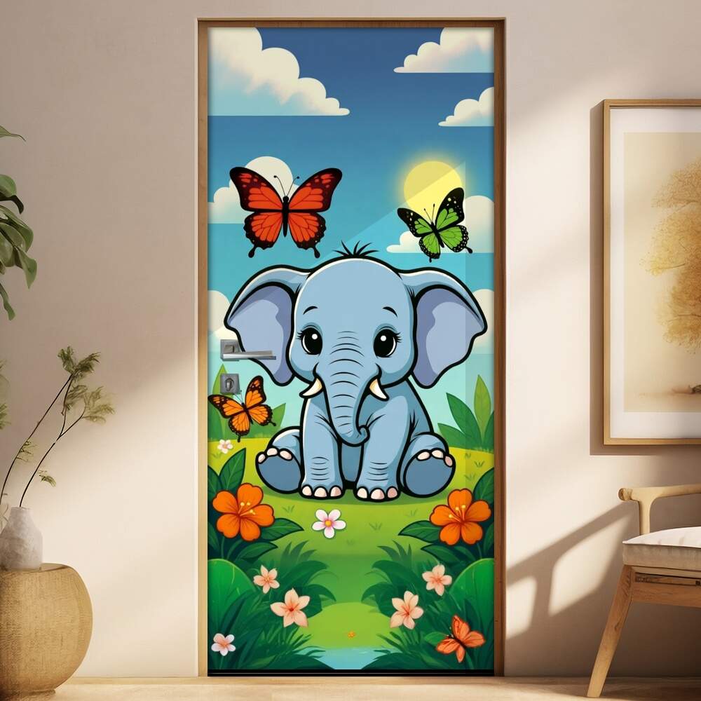 Adesivo de Porta Baby Elefante