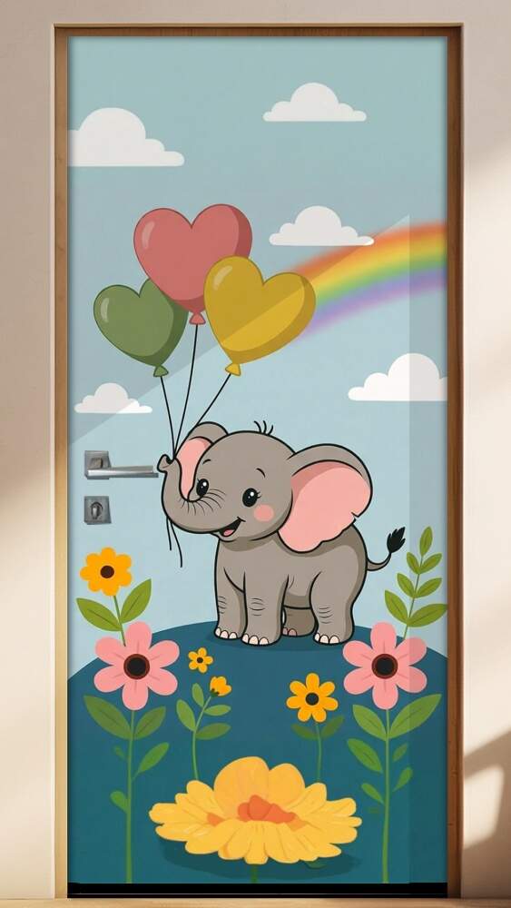 Adesivo de Porta Baby Elefante