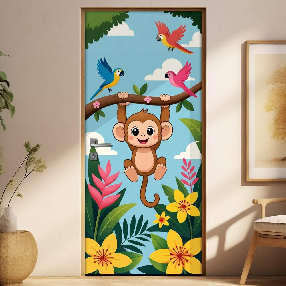 Adesivo de Porta Baby Macaco