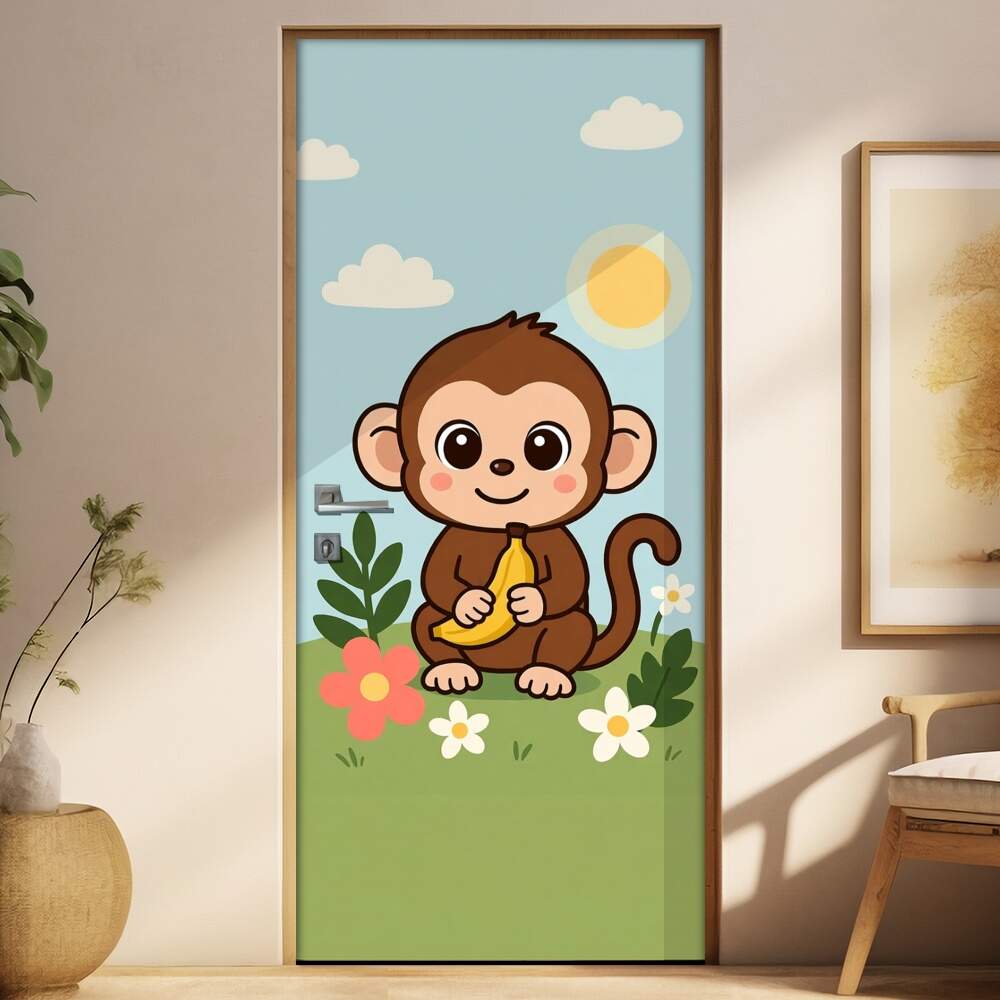 Adesivo de Porta Baby Macaco