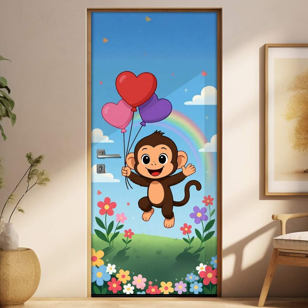 Adesivo de Porta Baby Macaco