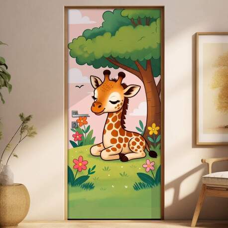 Adesivo de Porta Baby Girafa