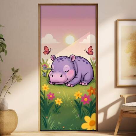 Adesivo de Porta Baby Hipoptamo