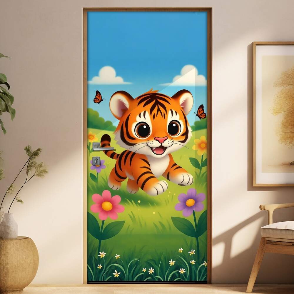Adesivo de Porta Baby Tigre