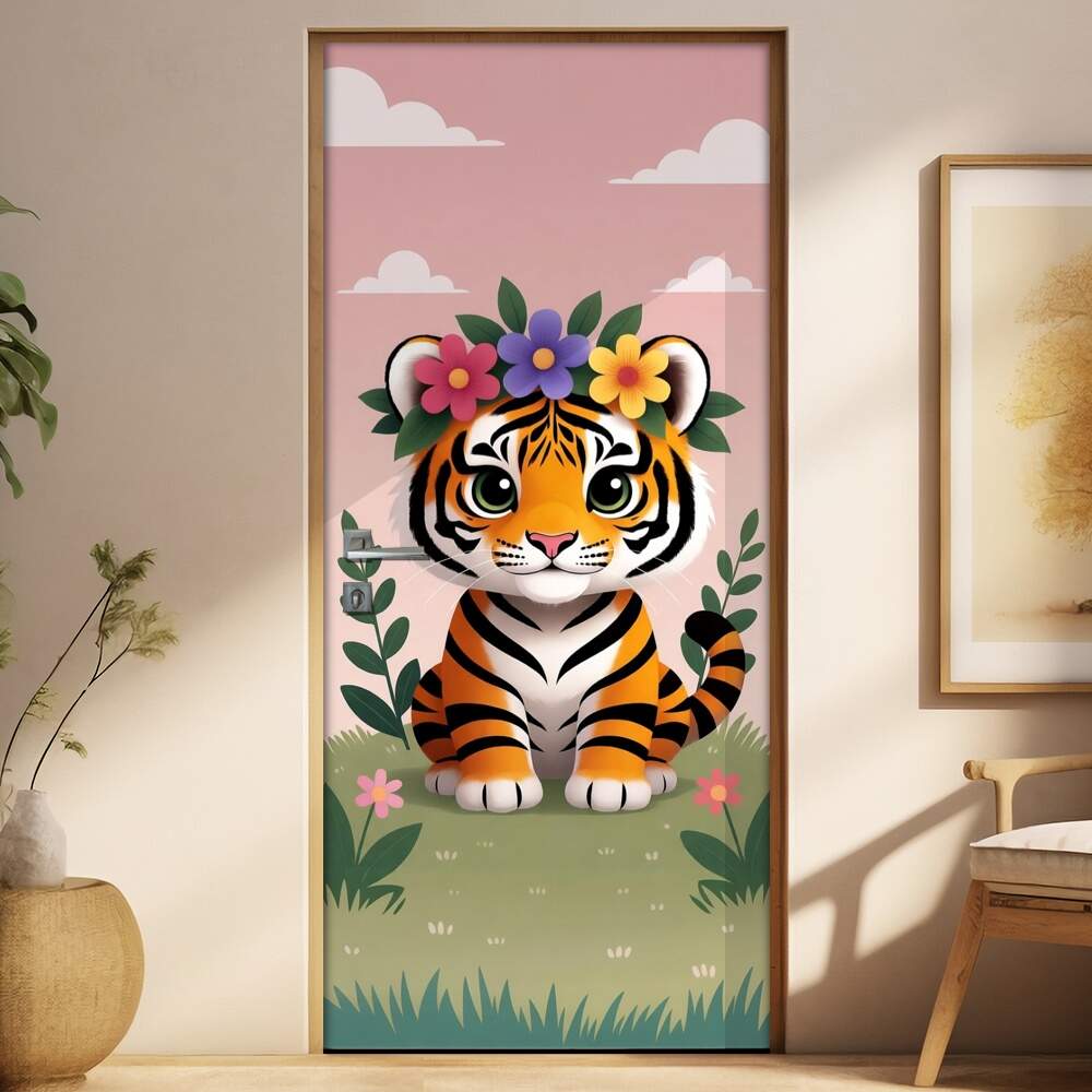 Adesivo de Porta Baby Tigre
