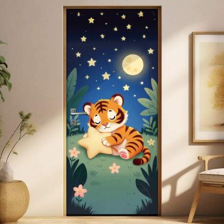Adesivo de Porta Baby Tigre