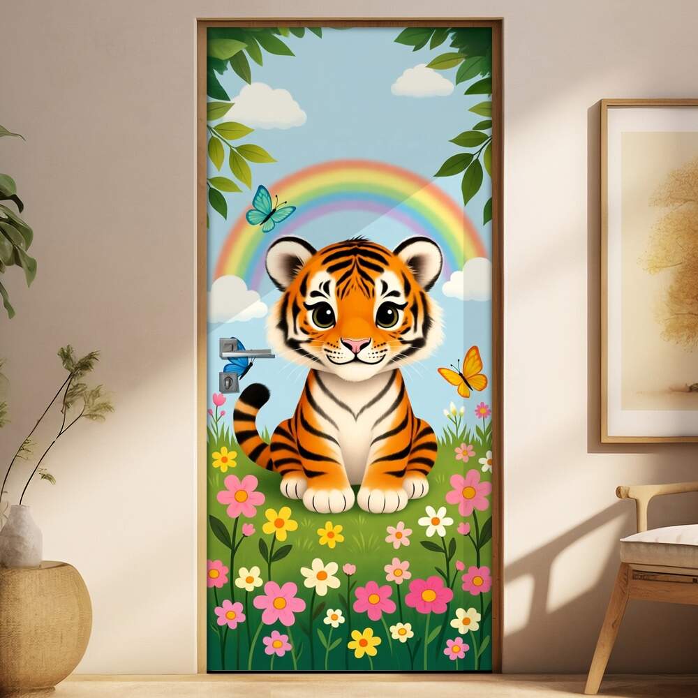 Adesivo de Porta Baby Tigre
