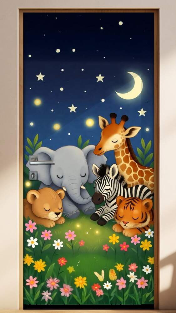 Adesivo de Porta Safari Amigos