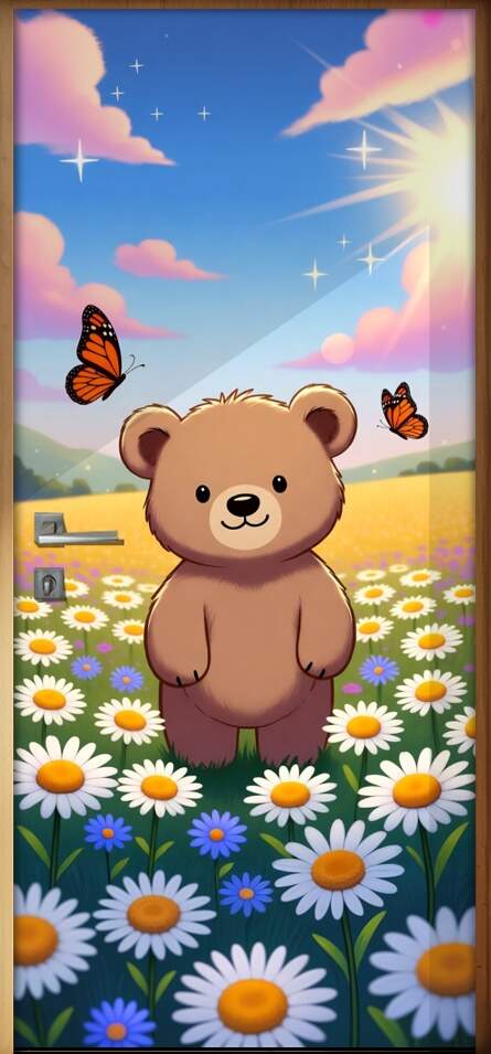 Adesivo de Porta Baby Urso