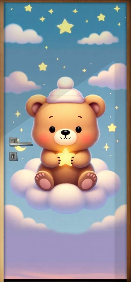 Adesivo de Porta Baby Urso