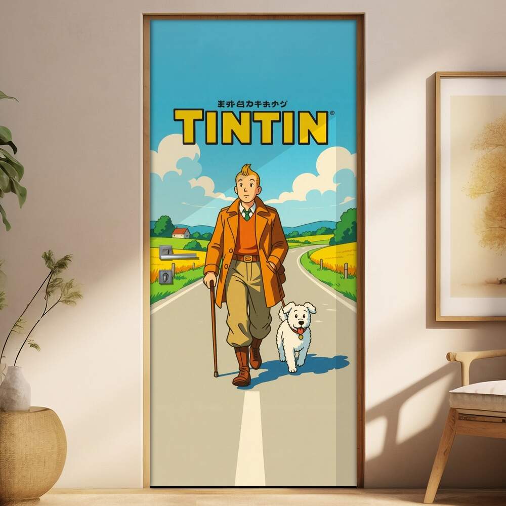 Adesivo de Porta Tintim