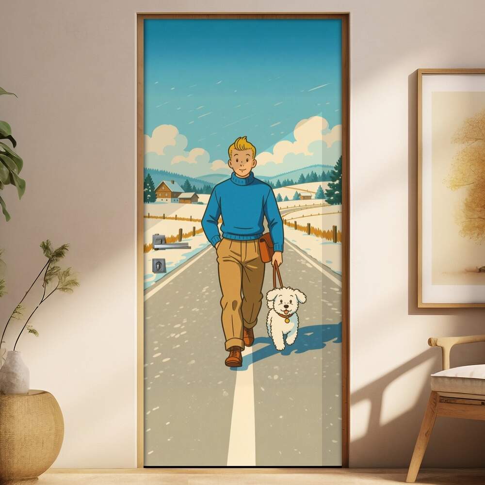 Adesivo de Porta Tintim