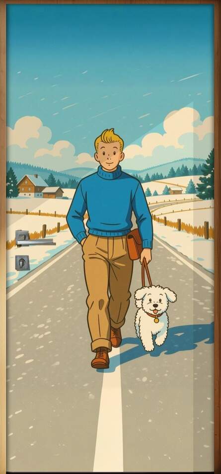 Adesivo de Porta Tintim