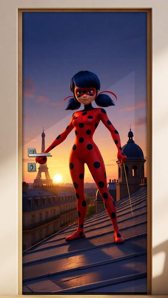 Adesivo de Porta Ladybug ( Myraculos)