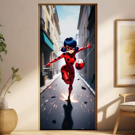 Adesivo de Porta Ladybug ( Myraculos)