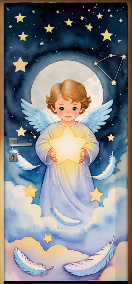 Adesivo de Porta Anjinho