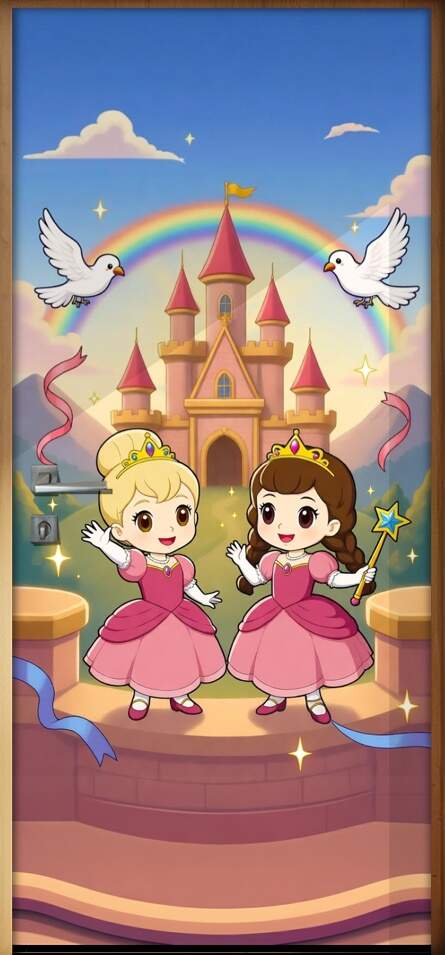 Adesivo de Porta Baby Princesas