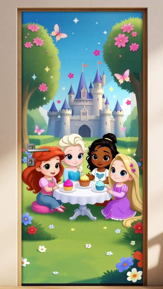 Adesivo de Porta Baby Princesas