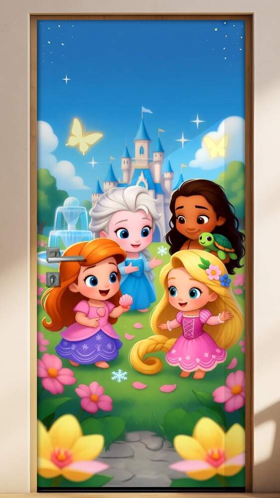Adesivo de Porta Baby Princesas