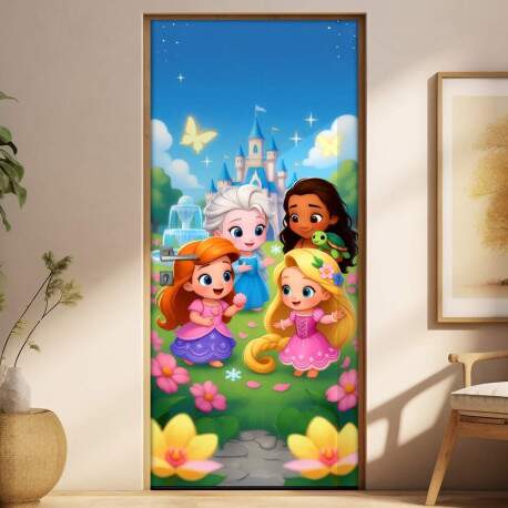 Adesivo de Porta Baby Princesas
