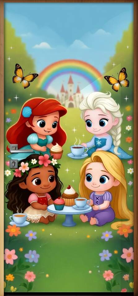 Adesivo de Porta Baby Princesas