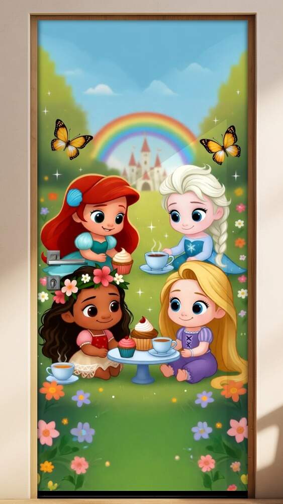 Adesivo de Porta Baby Princesas