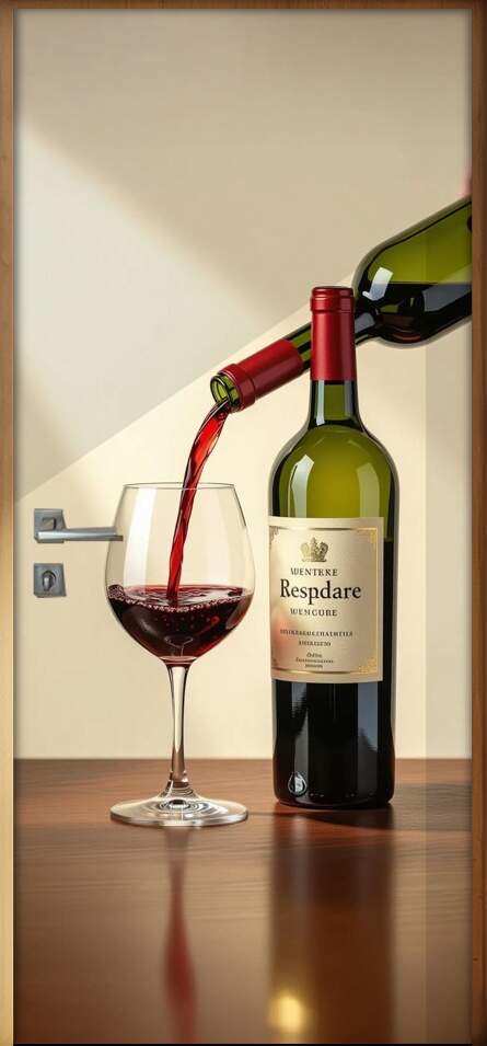 Adesivo de Porta Vinho