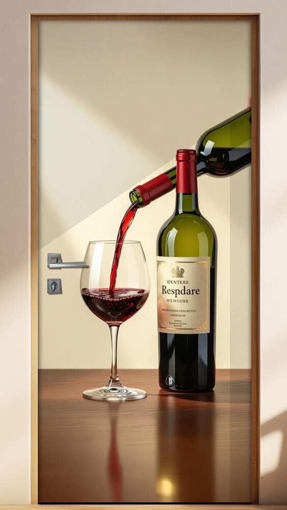 Adesivo de Porta Vinho