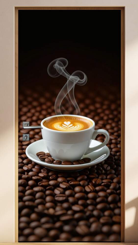 Adesivo de Porta Caf�