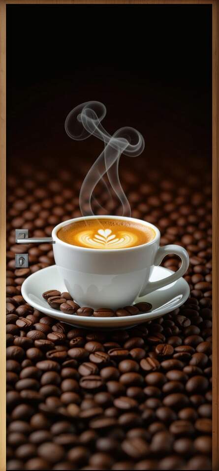 Adesivo de Porta Caf�