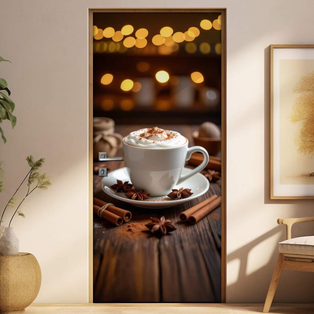 Adesivo de Porta Caf