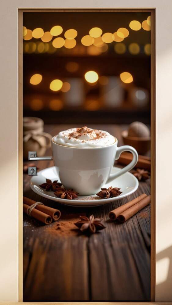 Adesivo de Porta Caf�