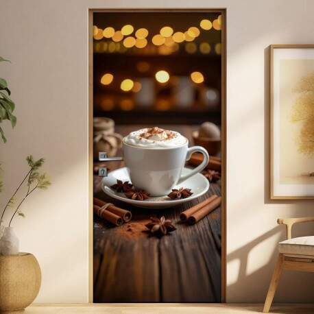 Adesivo de Porta Caf