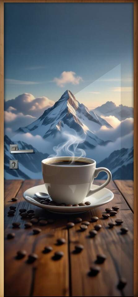 Adesivo de Porta Caf�