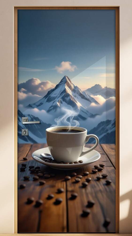 Adesivo de Porta Caf�