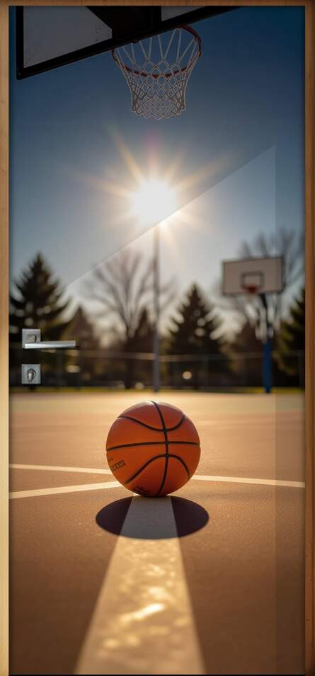 Adesivo de Porta Basquete