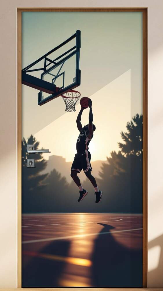 Adesivo de Porta Basquete