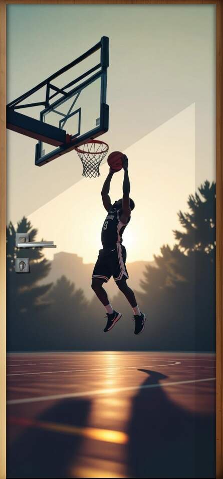 Adesivo de Porta Basquete
