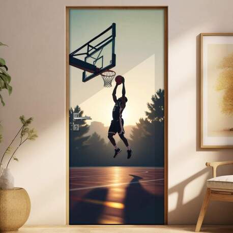 Adesivo de Porta Basquete