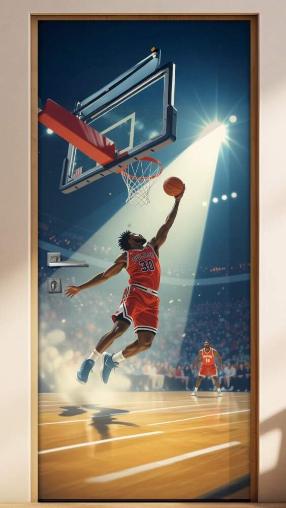 Adesivo de Porta Basquete