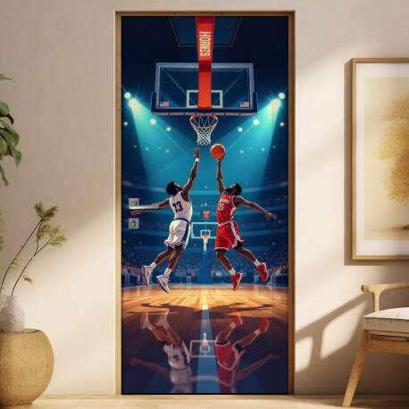 Adesivo de Porta Basquete