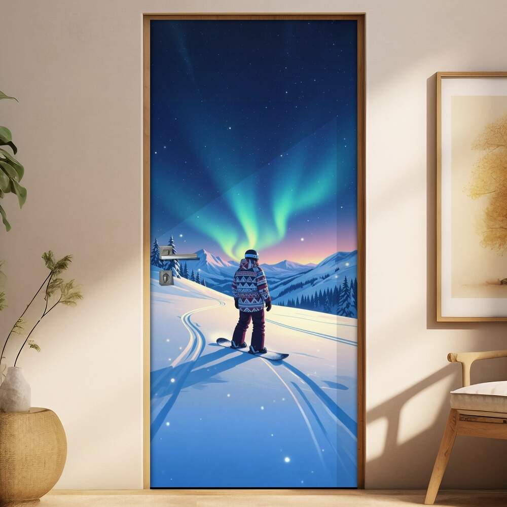Adesivo de Porta Snowboard